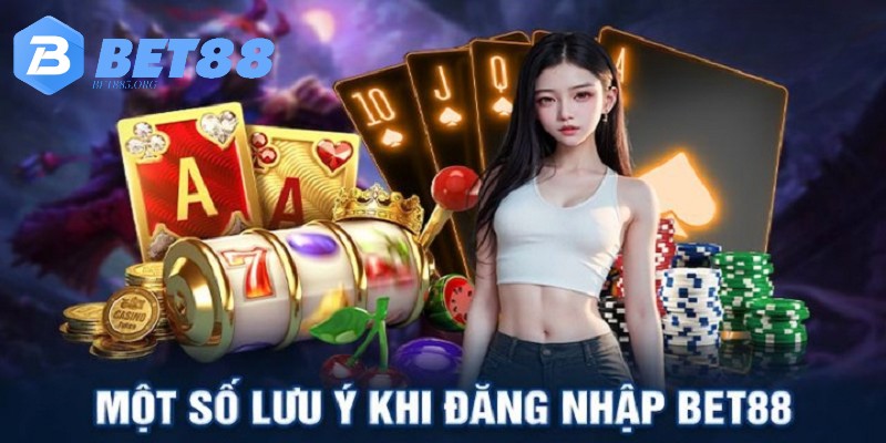 Các lưu ý cần nhớ để tiến hành đăng nhập BET88 thuận lợi