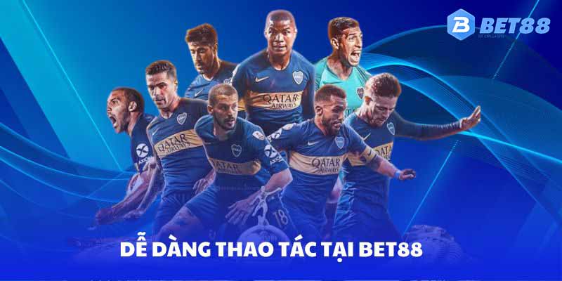 Sảnh chơi thể thao BET88 có giao diện cho bạn dễ dàng thao tác